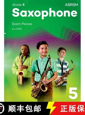 【3-4周达】Saxophone Exam Pieces from 2026, ABRSM Grade 5: Selected from the syllabus from 2026. Saxo... [9781786016690]