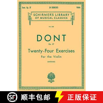 【3-4周达】24 Exercises, Op 37: Schirmer Library of Classics Volume 328 Violin Method [9780793556786]