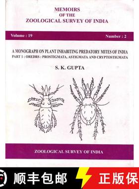 预订 A Monograph on Plant Inhabiting Predatory Mites of India, Part 1 [9788185874890]