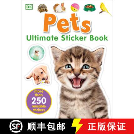 【3-4周达】Ultimate Sticker Book: Pets [9781465462008]
