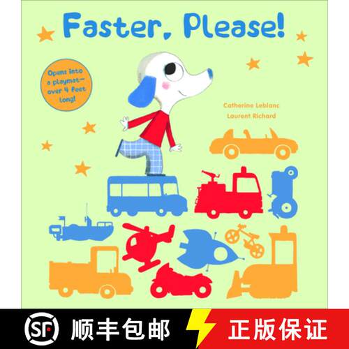 【3-4周达】精装 Faster, Please!: Vehicles on the Go: Vehicles on the Go [9780764360329]