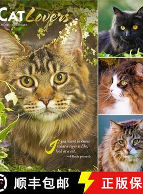 【3-4周达】Cat Lovers 2026 12 X 24 Inch (Hanging) Monthly Square Wall Calendar Foil Stamped Cover Pla... [9798330702787]