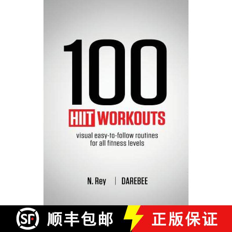 【3-4周达】100 HIIT Workouts: Visual easy-to-follow routines for all fitness levels [9781844810161]