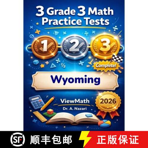 【3-4周达】3 Wyoming WY-TOPP Grade 3 Math Practice Tests: Full-Length Test Prep with Detailed Answer ... [9798895991558]