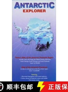 【3-4周达】Antarctic Explorer [Japanese]: Visitor's Map of the Antarctic Peninsula Region and map of ... [9780954371760]