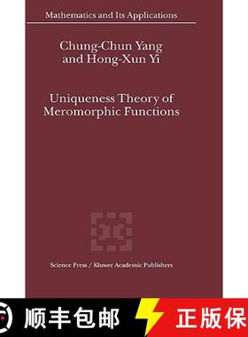 【3-4周达】Uniqueness Theory of Meromorphic Functions [9781402014482]