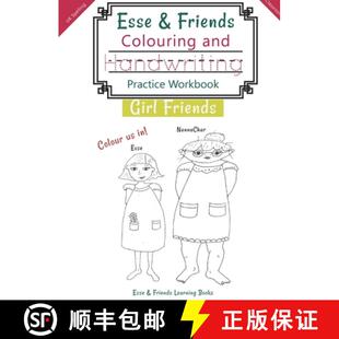 【3-4周达】Esse & Friends Colouring and Handwriting Practice Workbook Girl Friends: Sight Words Activ... [9780648671572]