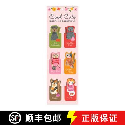 【3-4周达】Cool Cats Magnetic Bookmarks [9780735354302]