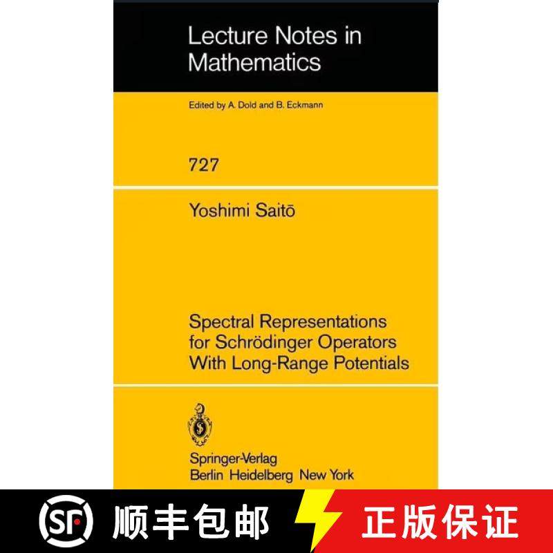 【3-4周达】Spectral Representations for Schrödinger Operators with Long-Range Potentials [9783540095149]