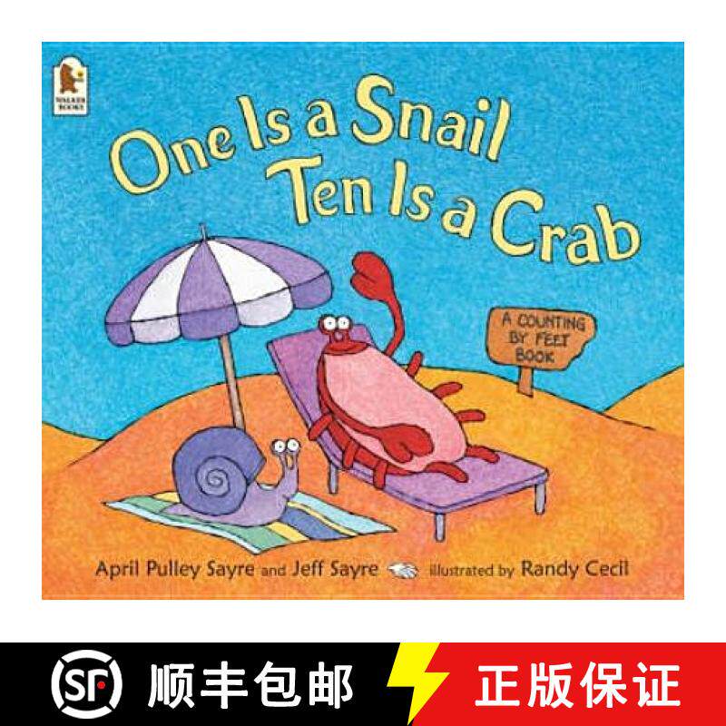 【3-4周达】One Is a Snail, Ten Is a Crab: A Counting by Feet book that makes learning to count fun fo... [9781844281640]