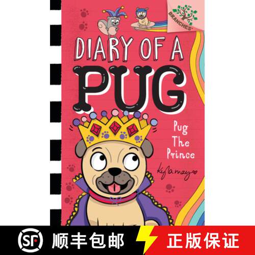 【3-4周达】Pug the Prince: A Branches Book (Diary of a Pug #9): A Branches Book [9781338877588]