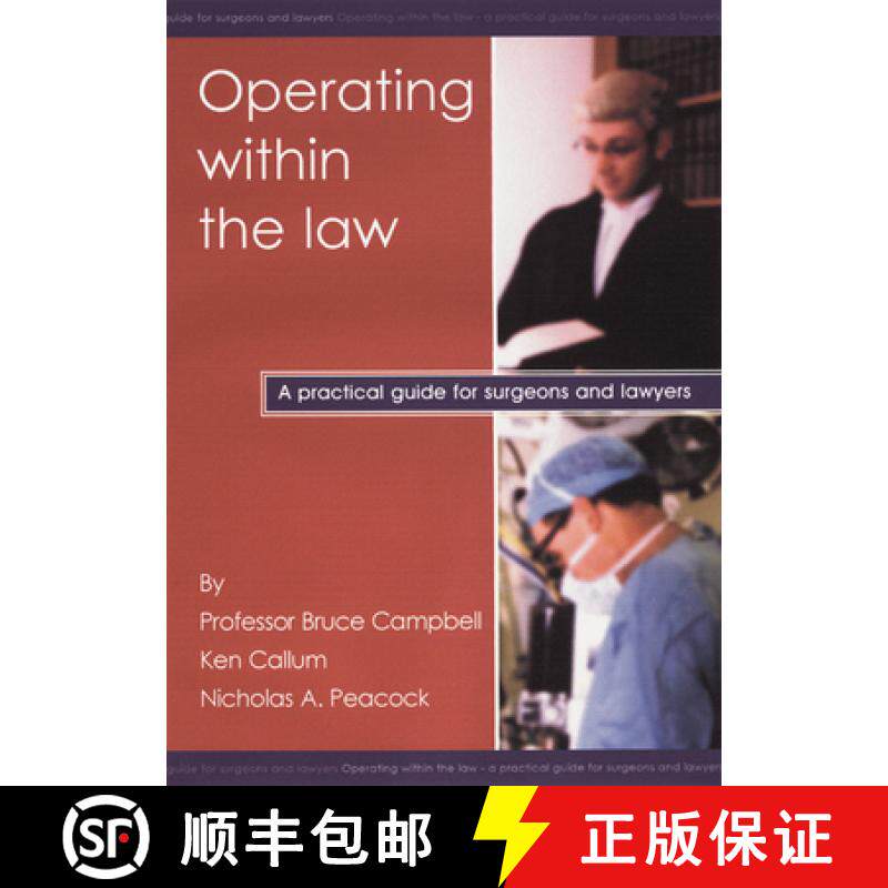 【3-4周达】Operating Within the Law: A Practical Guide for Surgeons and Lawyers [9781903378052]