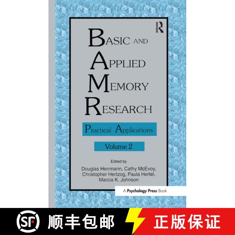 【3-4周达】Basic and Applied Memory Research: Volume 1: Theory in Context; Volume 2: Practical Applic... [9780805815405]