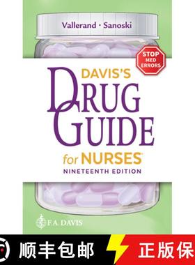 【3-4周达】Davis's Drug Guide for Nurses [9781719650038]