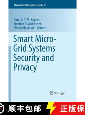 【3-4周达】Smart Micro-Grid Systems Security and Privacy [9783030082529]
