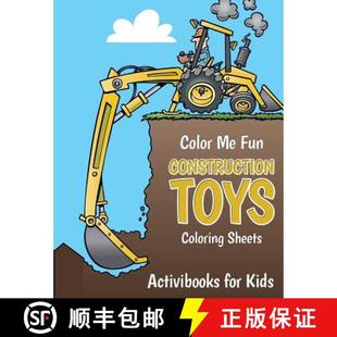 【3-4周达】Color Me Fun: Construction Toys Coloring Sheets [9781683217633]