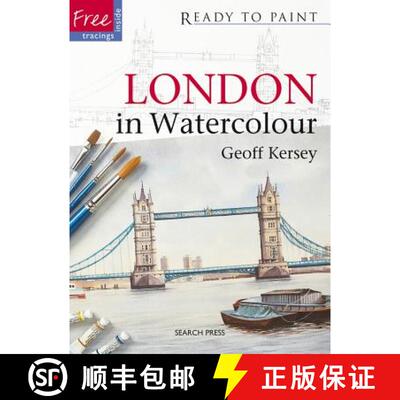 【3-4周达】London in Watercolour [With Stencils] [9781844484195]