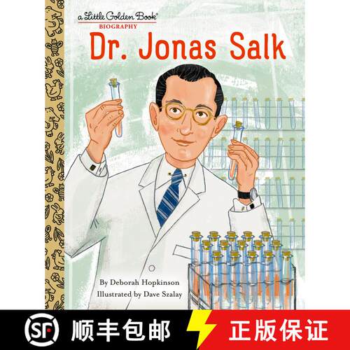 【3-4周达】精装 Dr. Jonas Salk: A Little Golden Book Biography [9780593379257]