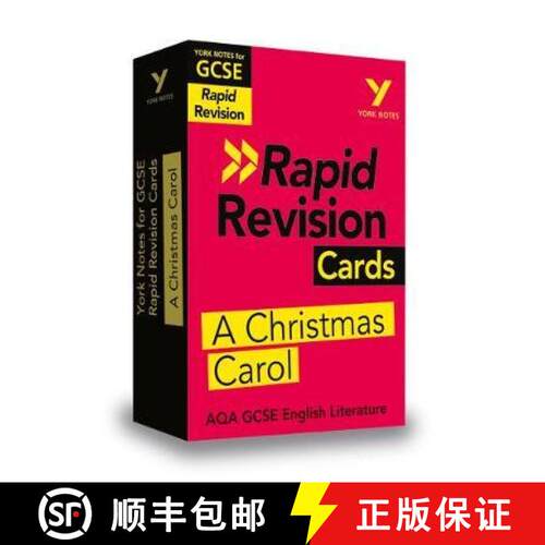 York Notes for AQA GCSE Rapid Revision Cards: A Christmas Carol catch up, revise and be ready for and... [9781292273648]