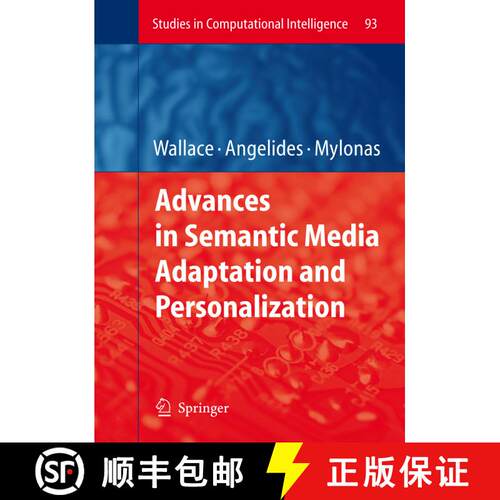 【3-4周达】精装 Advances in Semantic Media Adaptation and Personalization [9783540763598]