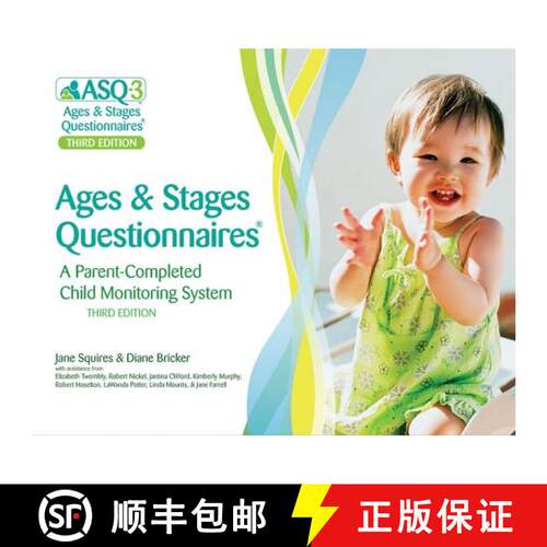 【3-4周达】精装 Ages & Stages Questionnaires (R) (ASQ (R)-3): Questionnaires (English): A Parent-Comp... [9781598570021]