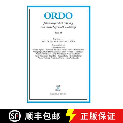 【3-4周达】精装 ORDO 63 – Jahrbuch für die Ordnung von Wirtschaft und Gesellschaft [9783828205734]