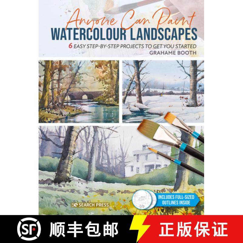 【3-4周达】Anyone Can Paint Watercolour Landscapes: 6 Easy Step-By-Step Projects to Get You Started [9781800921504]