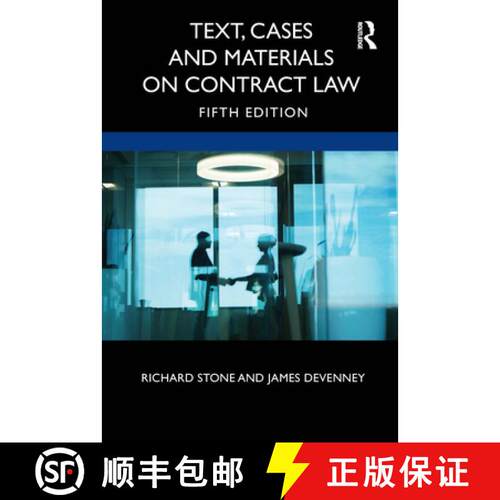 【3-4周达】Text, Cases and Materials on Contract Law [9780367222956]