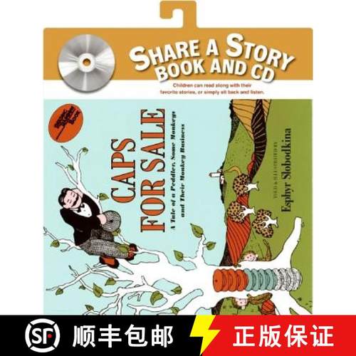 【3-4周达】Caps for Sale: A Tale of a Peddler, Some Monkeys, and Their Monkey Business [With CD (Audio)] [9780061215124]