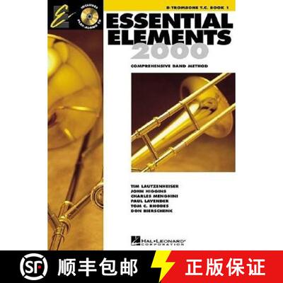 【3-4周达】Essential Elements for Band - B Flat Trombone T.C. Book 1 with Online Audio European Editi... [9780634030406]