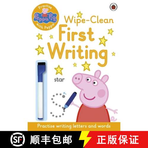 【3-4周达】Peppa Pig: Practise with Peppa: Wipe-Clean First Writing [9780241254028]