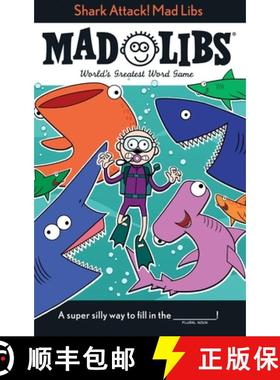 【3-4周达】Shark Attack! Mad Libs: World's Greatest Word Game [9781524788193]