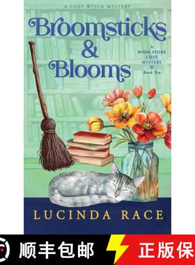 预订 Broomsticks & Blooms Hardcover: A Paranormal Witch Cozy Mystery [9781966424086]