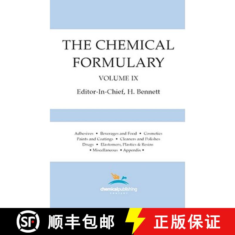 【4周达】Chemical Formulary, Volume 9: Volume 9 [9780820600628]