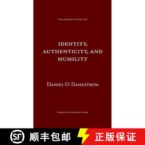 【3-4周达】精装 Identity Authenticity and Humility [9780874621914]