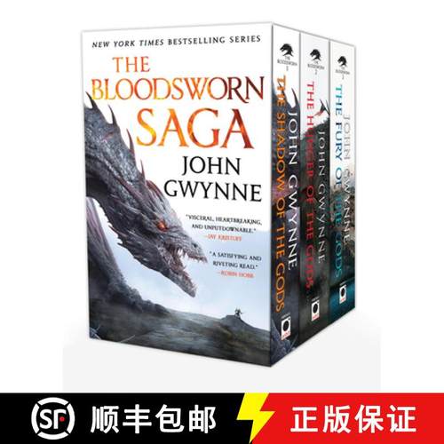 【3-4周达】The Bloodsworn Saga Boxed Set: The Shadow of the Gods, the Hunger of the Gods, the Fury of... [9780316596626]