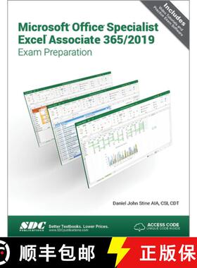 【3-4周达】Microsoft Office Specialist Excel Associate 365 - 2019 Exam Preparation [9781630573324]