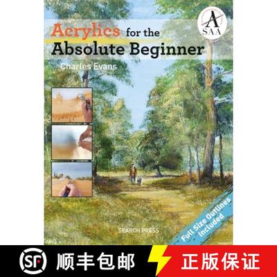 【3-4周达】Acrylics for the Absolute Beginner [9781782213987]