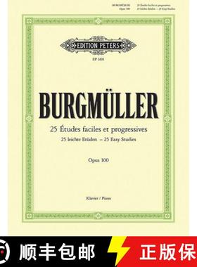 【3-4周达】25 Études Faciles Et Progressives (Easy Studies) Op. 100 for Piano [9790014013981]