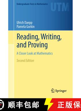 【3-4周达】Reading, Writing, and Proving : A Closer Look at Mathematics (Second Edition 2011) [9781461429159]