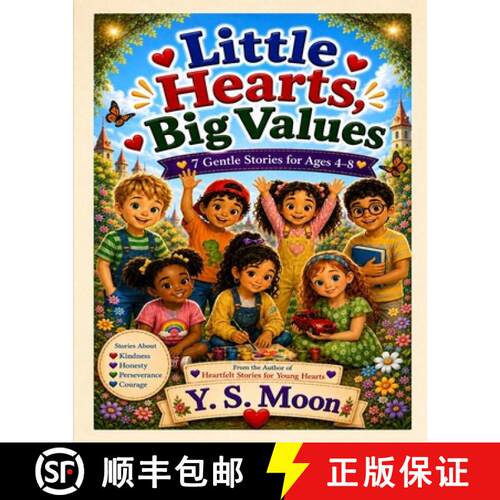 【3-4周达】Little Hearts, Big Values: 7 Gentle Stories for Ages 4-8, Stories About Kindness, Honesty,... [9798996539512]