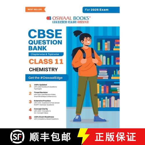 【3-4周达】Oswaal CBSE Question Bank Class 11 Chemistry, Chapterwise and Topicwise Solved Papers For ... [9789359585529]