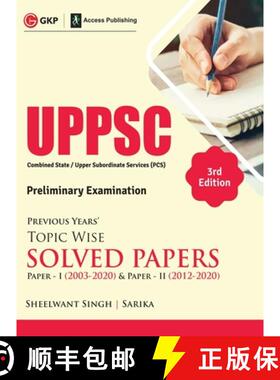 【3-4周达】UPPSC 2021: Previous Years Topic Wise Solved Papers 3e - Paper I (2003-2020) [9789390820481]