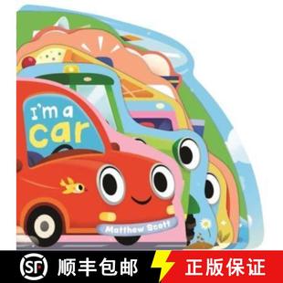 【3-4周达】I'm a Car: A dinky shaped board book packed with things that go! [9781800788190]