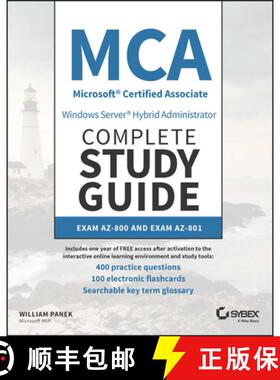 【3-4周达】MCA Windows Server Hybrid Administrator Complete S tudy Guide with 400 Practice Test Quest... [9781394155415]