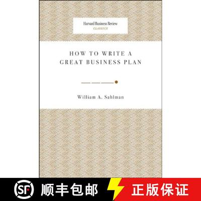 【3-4周达】How to Write a Great Business Plan [9781422121429]