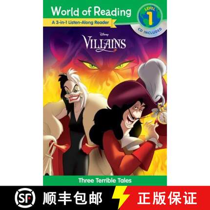 World of Reading Villains 3-In-1 Listen-Along Reader: 3 Terrible Tales with CD! [With Audio CD] [9781484799222]