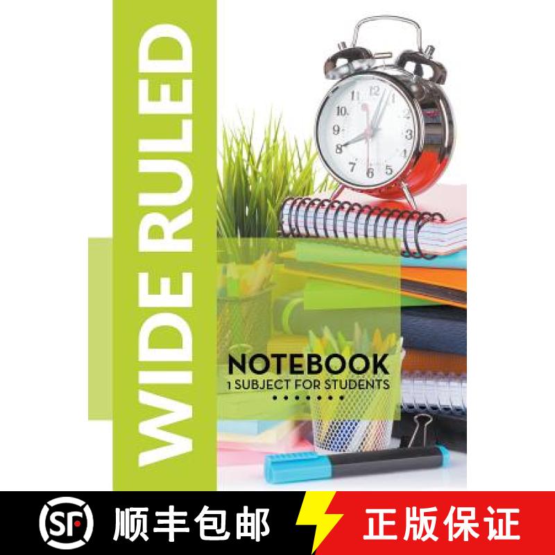 【3-4周达】Wide Ruled Notebook - 1 Subject For Students [9781681457567]