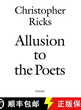 【3-4周达】Allusion to the Poets [9780199269150]