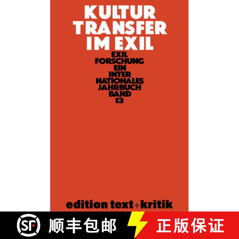 【3-4周达】Kulturtransfer Im Exil [9783112422755]